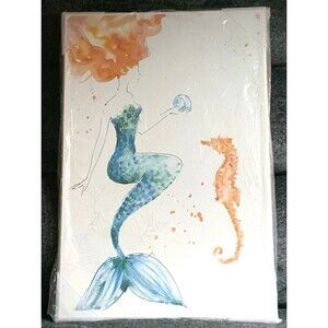 Mermaid Ocean Seahorse Canvas Wall Art Home Decor Anne Tavoletti